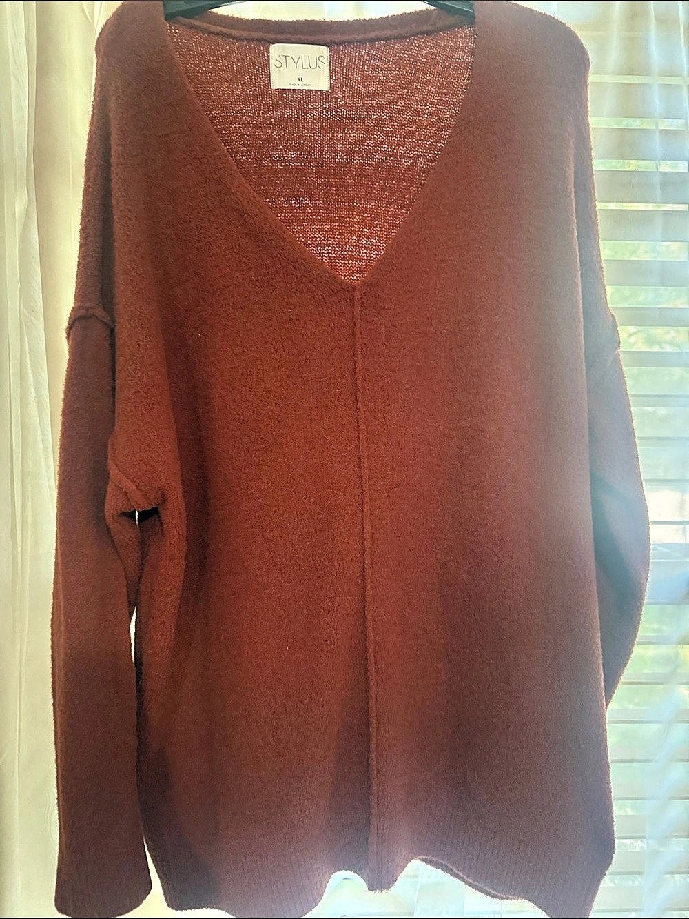 Stylus rust V-Neck Sweater